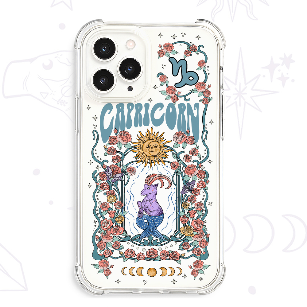 Purplehecate Capricorn Spirit Zodiac Clear Phone Case