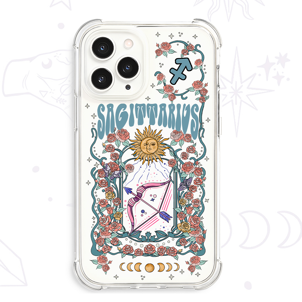 Purplehecate Sagittarius Spirit Zodiac Clear Phone Case