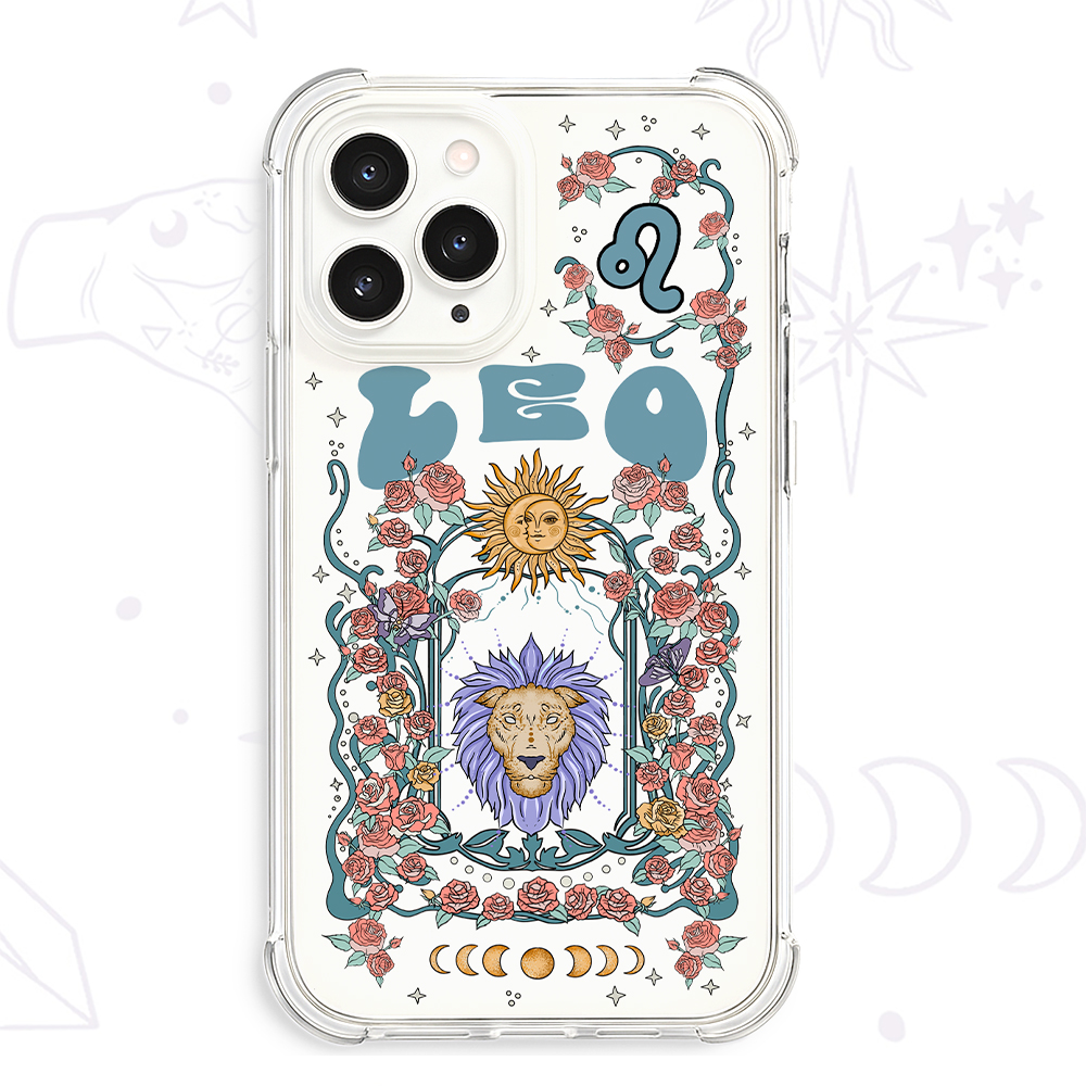 Purplehecate Leo Spirit Zodiac Clear Phone Case