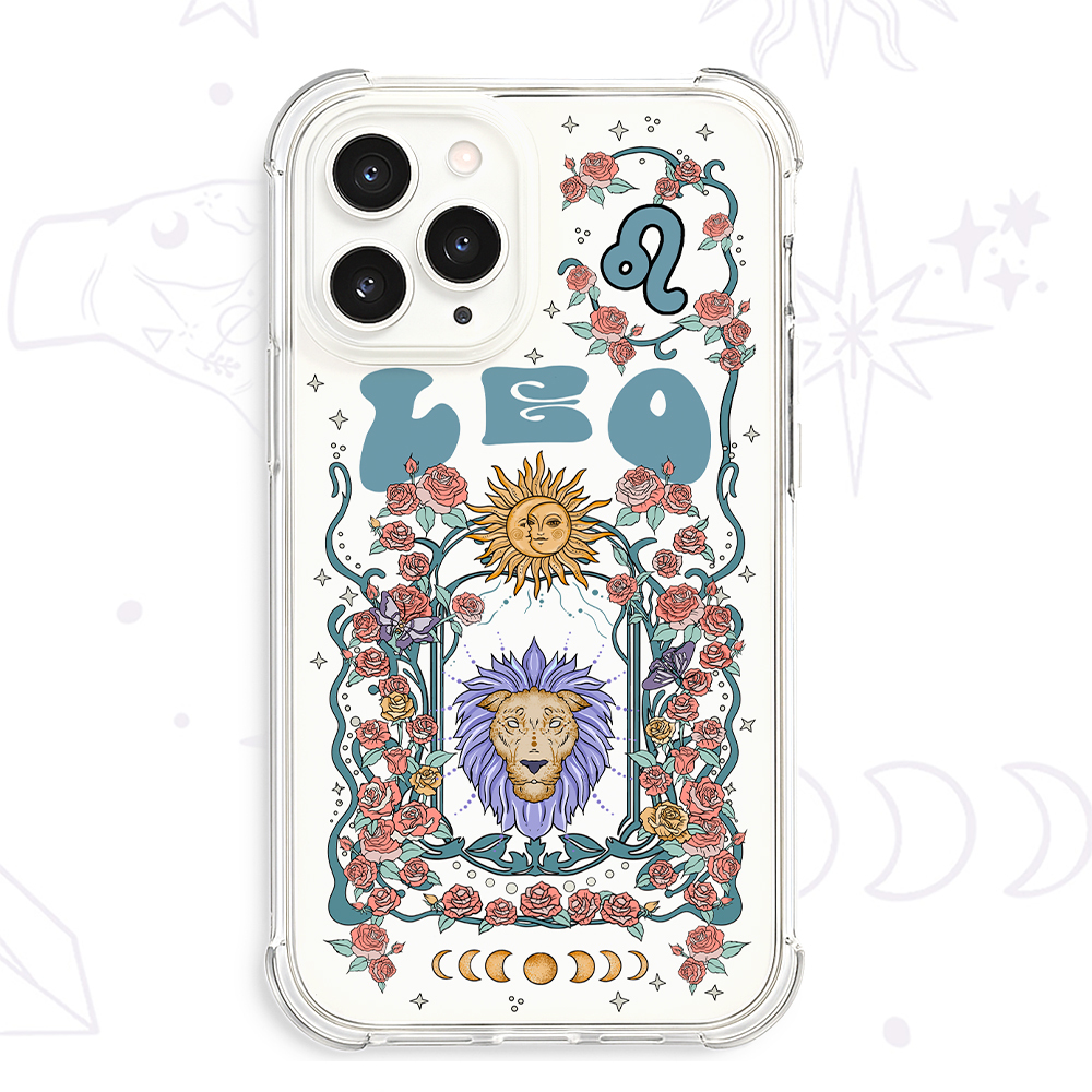 Purplehecate Leo Spirit Zodiac Clear Phone Case
