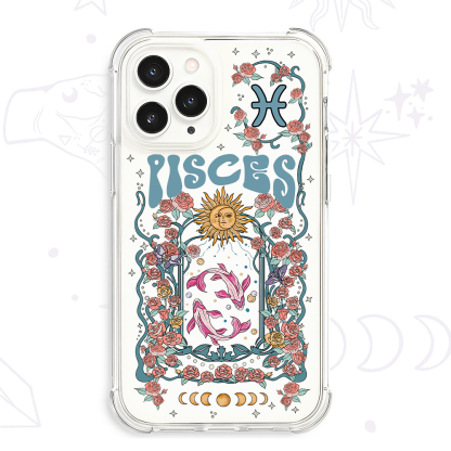 Purplehecate Pisces Spirit Zodiac Clear Phone Case