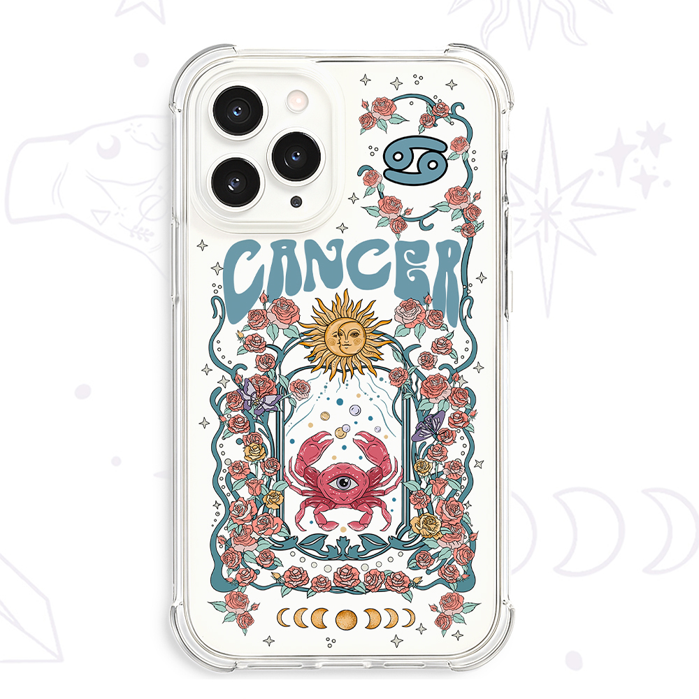 Purplehecate Cancer Spirit Zodiac Clear Phone Case