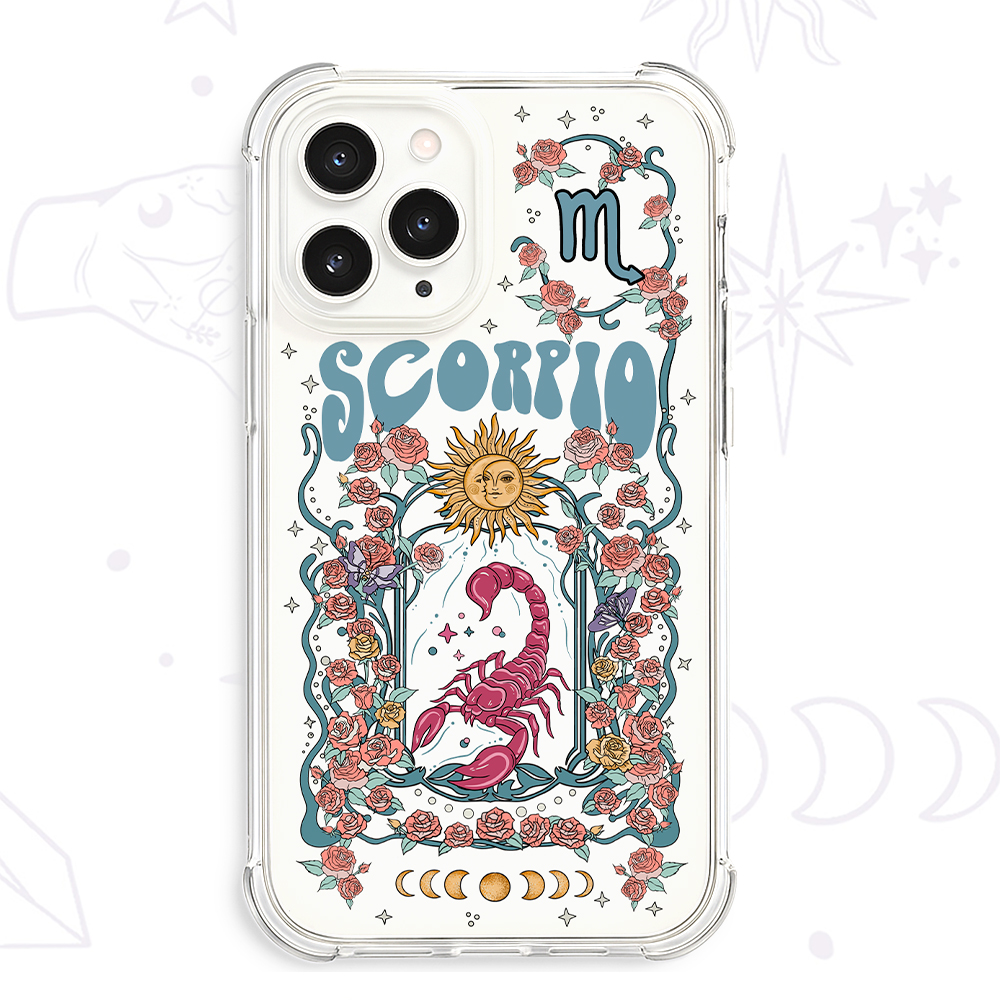 Purplehecate Scorpio Spirit Zodiac Clear Phone Case