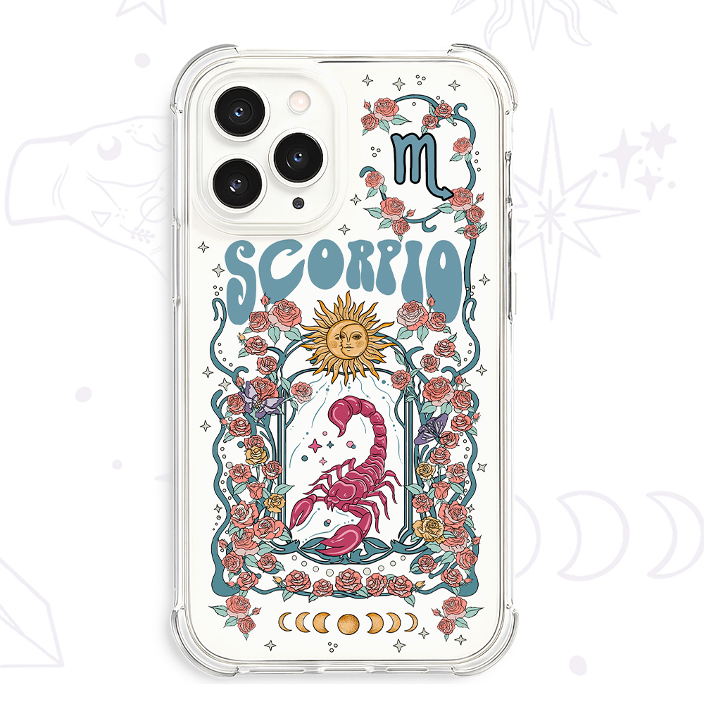 Purplehecate Scorpio Spirit Zodiac Clear Phone Case