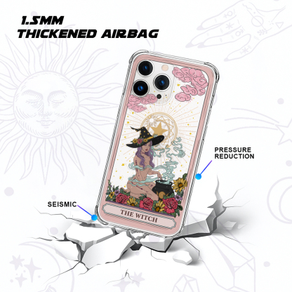 Purplehecate The Witch Tarot Clear Phone Case