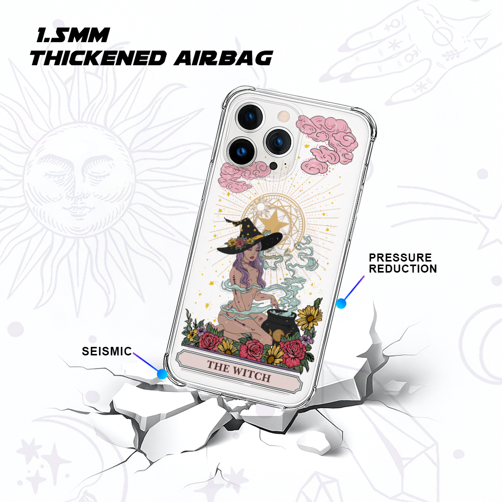 Purplehecate The Witch Clear Phone Case