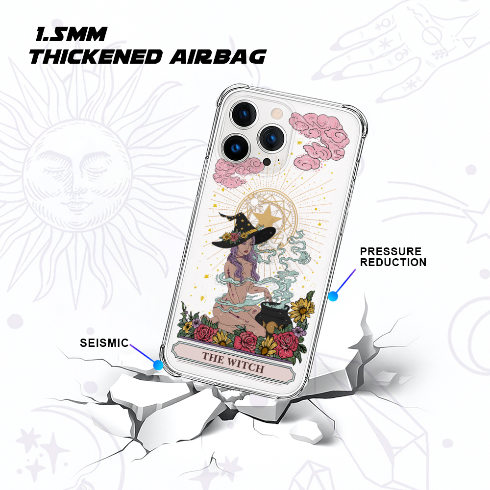 Purplehecate The Witch Clear Phone Case