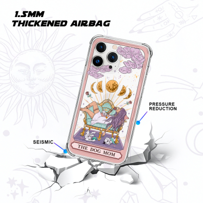 Purplehecate The Dog Mom Tarot Clear Phone Case