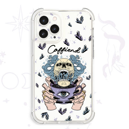 Purplehecate Caffiend Clear Phone Case