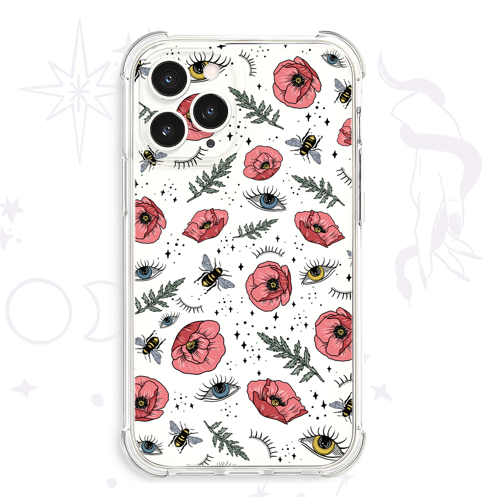 Purplehecate The Bee's Knees Clear Phone Case
