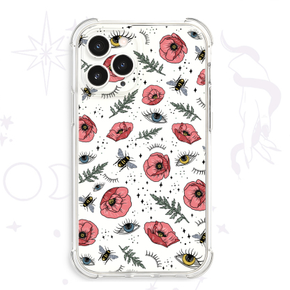 Purplehecate The Bee's Knees Clear Phone Case