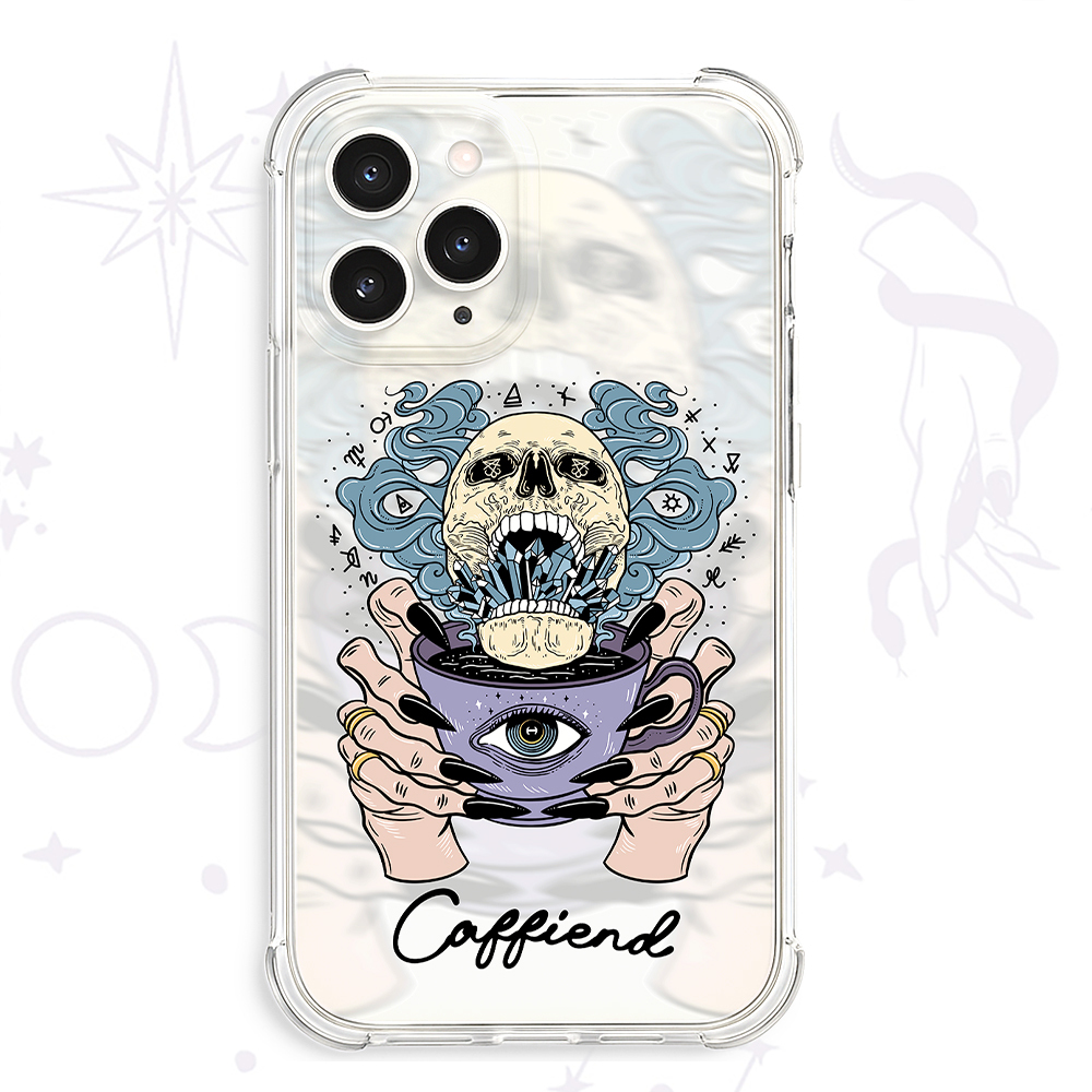 Purplehecate Caffiend Clear Phone Case