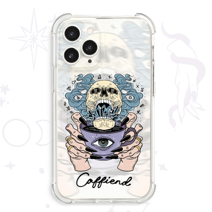Purplehecate Caffiend Clear Phone Case