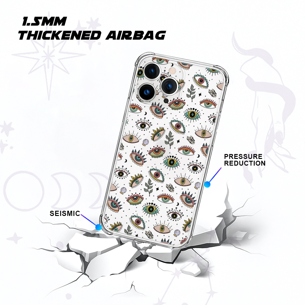 Purplehecate Evil Eye Clear Phone Case