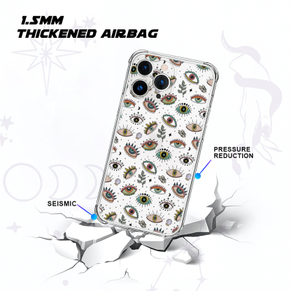 Purplehecate Evil Eye Clear Phone Case