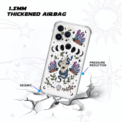 Purplehecate Reach For The Moon Clear Phone Case