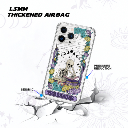 Purplehecate The Reader Clear Phone Case