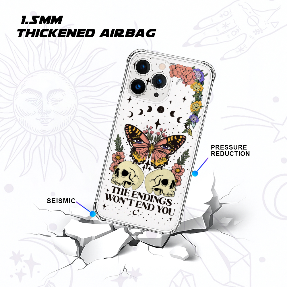 Purplehecate The Endings Won't End You Clear Phone Case