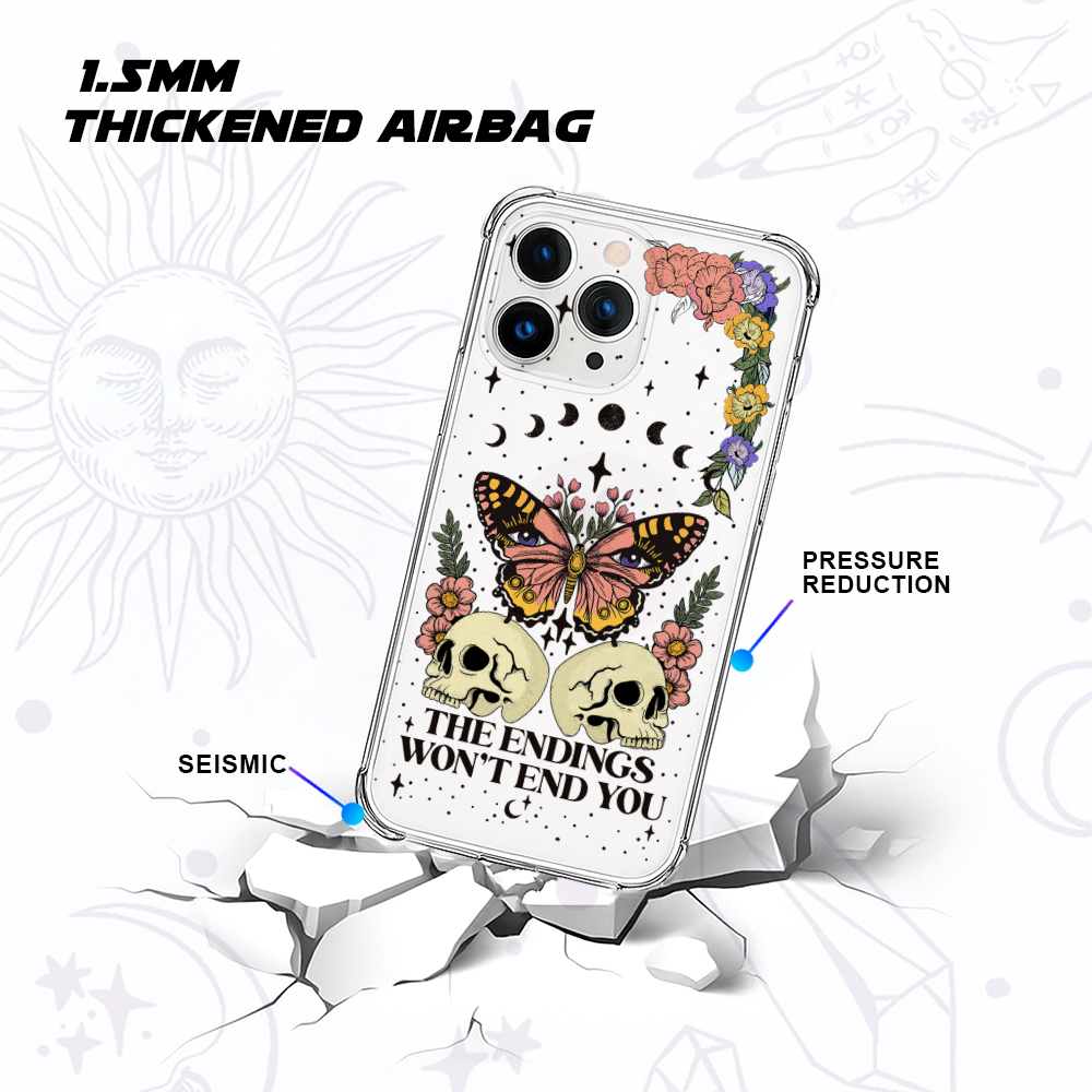 Purplehecate The Endings Won't End You Clear Phone Case