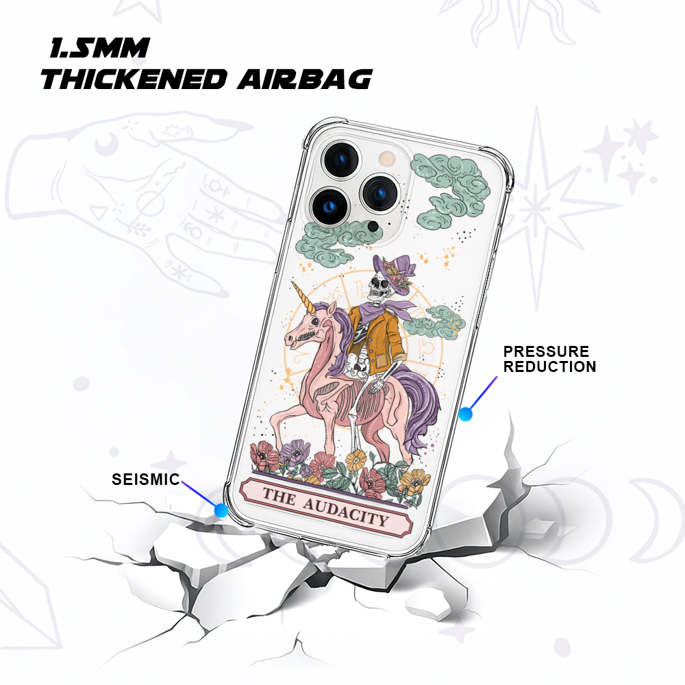 Purplehecate The Audacity Clear Phone Case