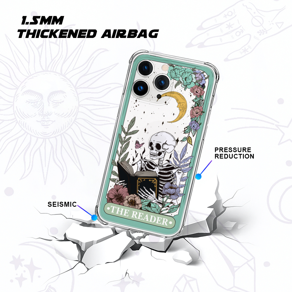 Purplehecate The Reader's Tarot Clear Phone Case