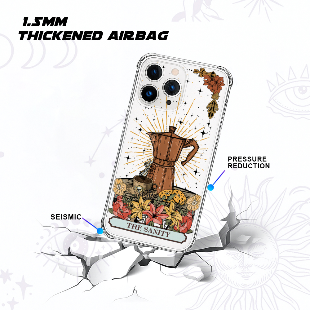 Purplehecate The Sanity Food Clear Phone Case