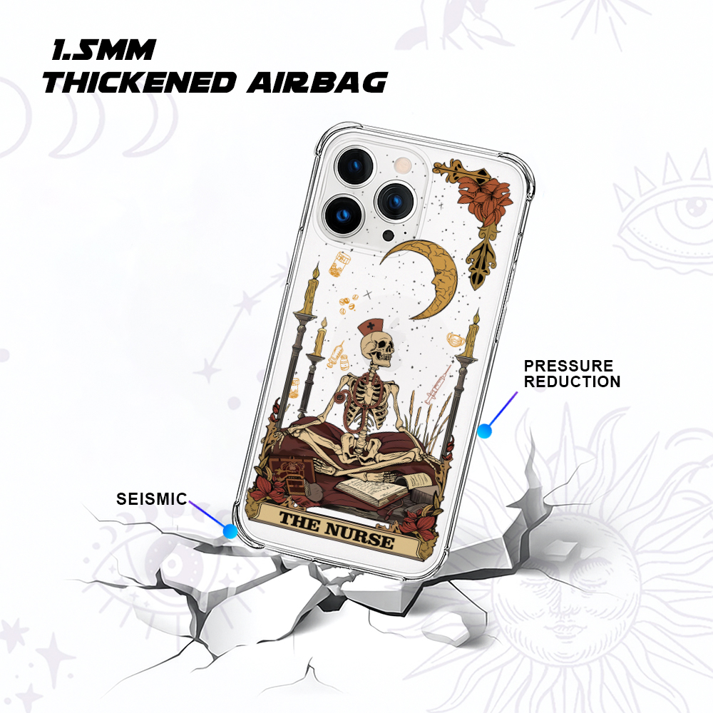 Purplehecate The Nurse Clear Phone Case