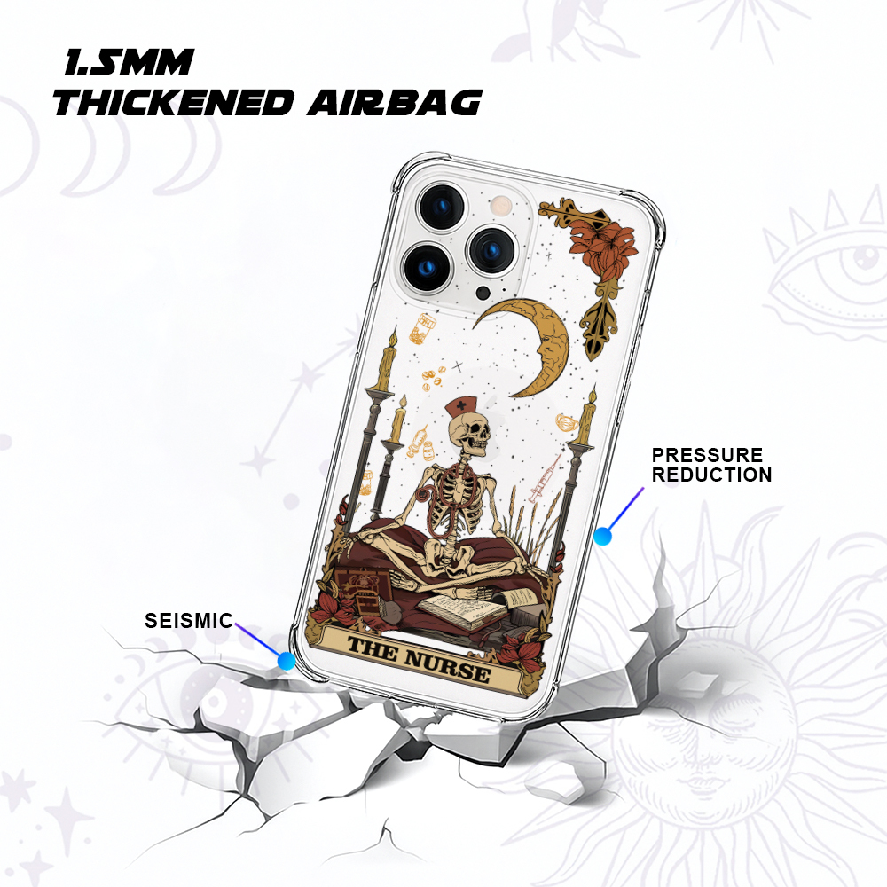 Purplehecate The Nurse Clear Phone Case
