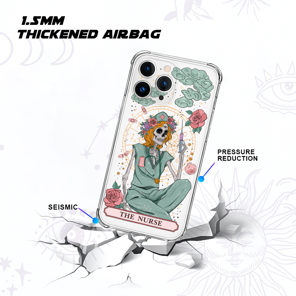 Purplehecate The Nurse Clear Phone Case