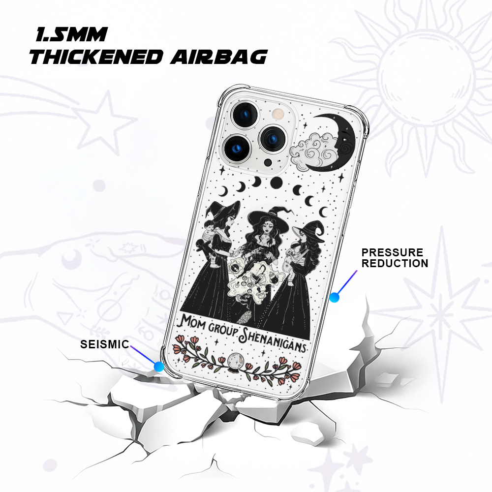 Purplehecate Mom Group Shenanigans Clear Phone Case