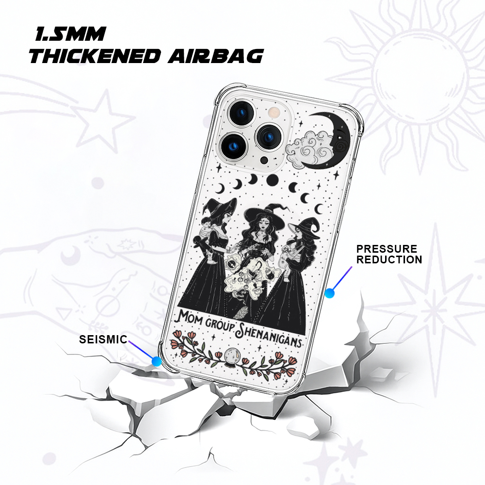 Purplehecate Mom Group Shenanigans Clear Phone Case