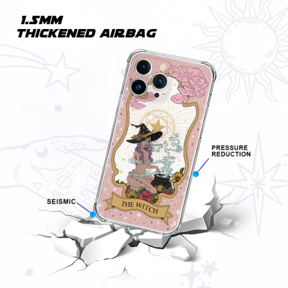 Purplehecate The Witch Tarot Ancient Mirror Clear Phone Case