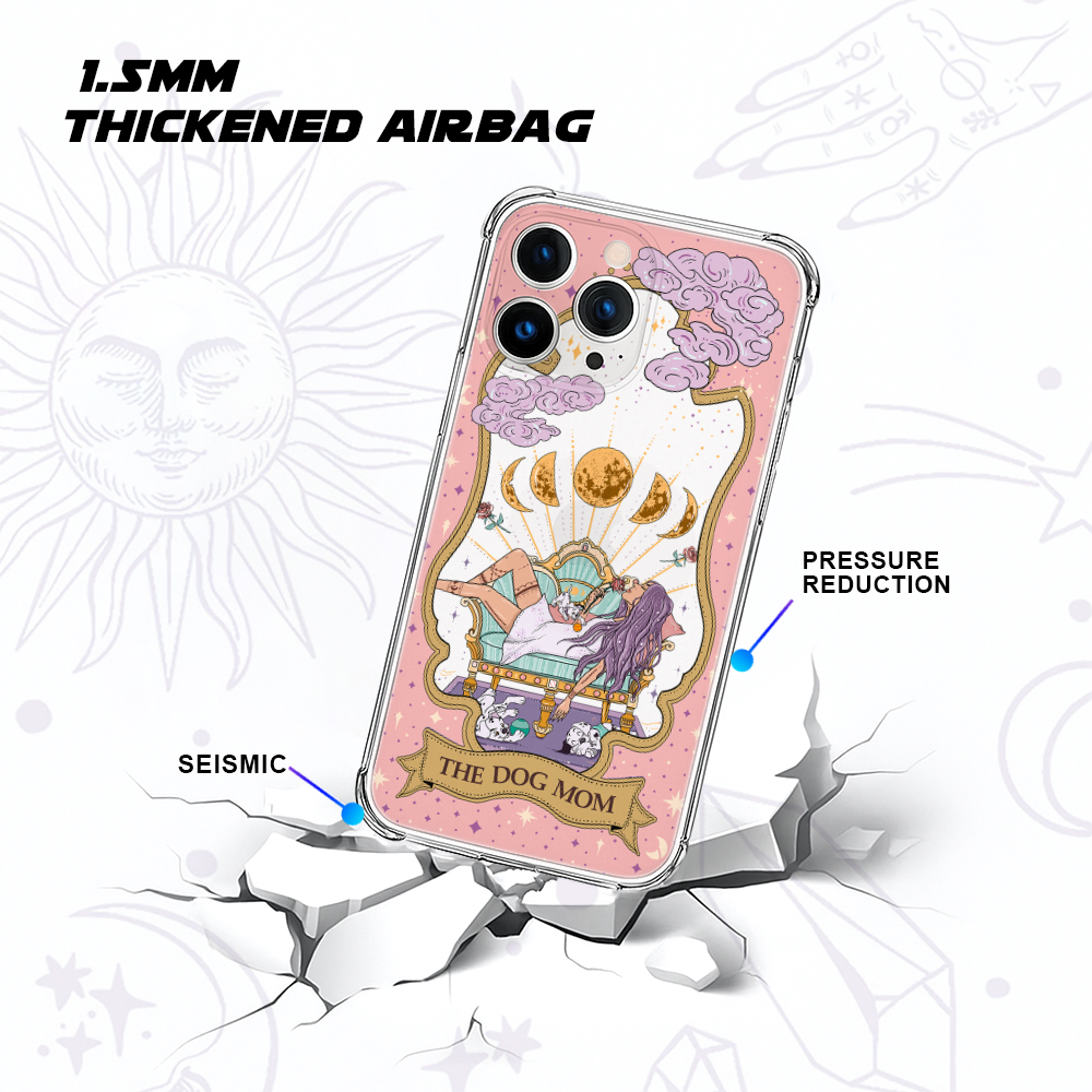 Purplehecate The Chill Dog Mom Clear Phone Case