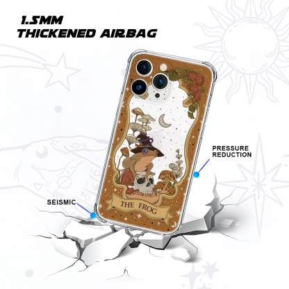 Purplehecate The Frog Tarot Clear Phone Case