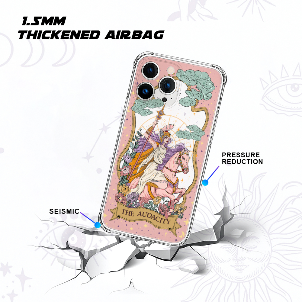 Purplehecate The Audacity Goddess Clear Phone Case