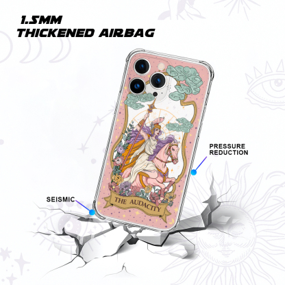 Purplehecate The Audacity Goddess Clear Phone Case