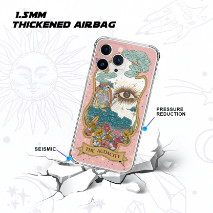Purplehecate The Audacity Tarot Clear Phone Case
