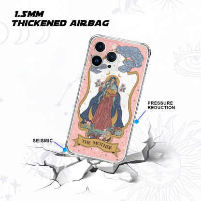Purplehecate The Mother Tarot Clear Phone Case