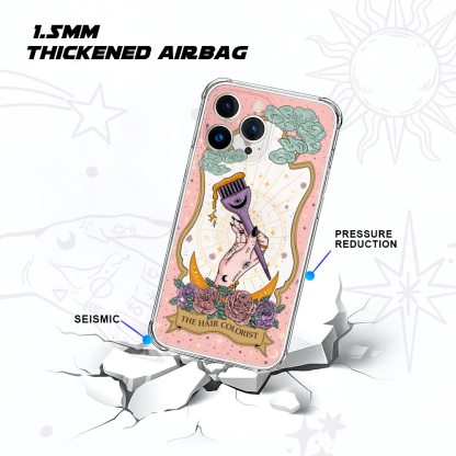 Purplehecate The Hair Colorist Tarot Clear Phone Case