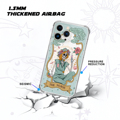 Purplehecate The Nurse Tarot Clear Phone Case