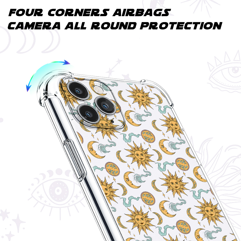 Purplehecate Magic of Sun and Moon Clear Phone Case
