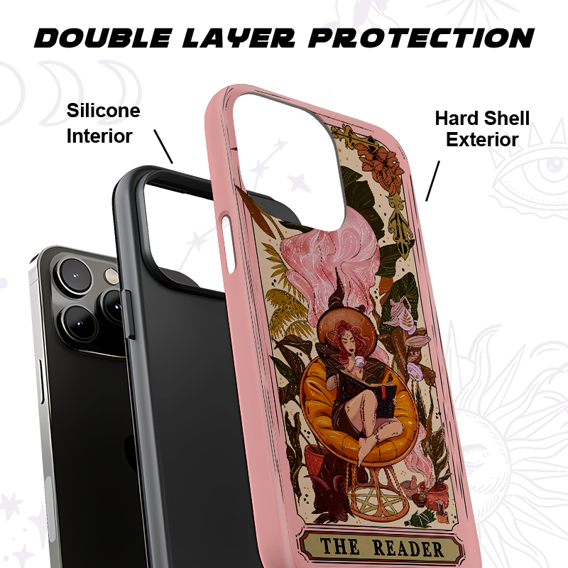 Purplehecate The Reader Tarot Card Phone Case