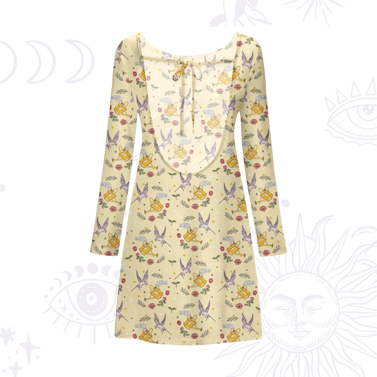 Purplehecate Magical Garden Beachwear Cover-Up Dress