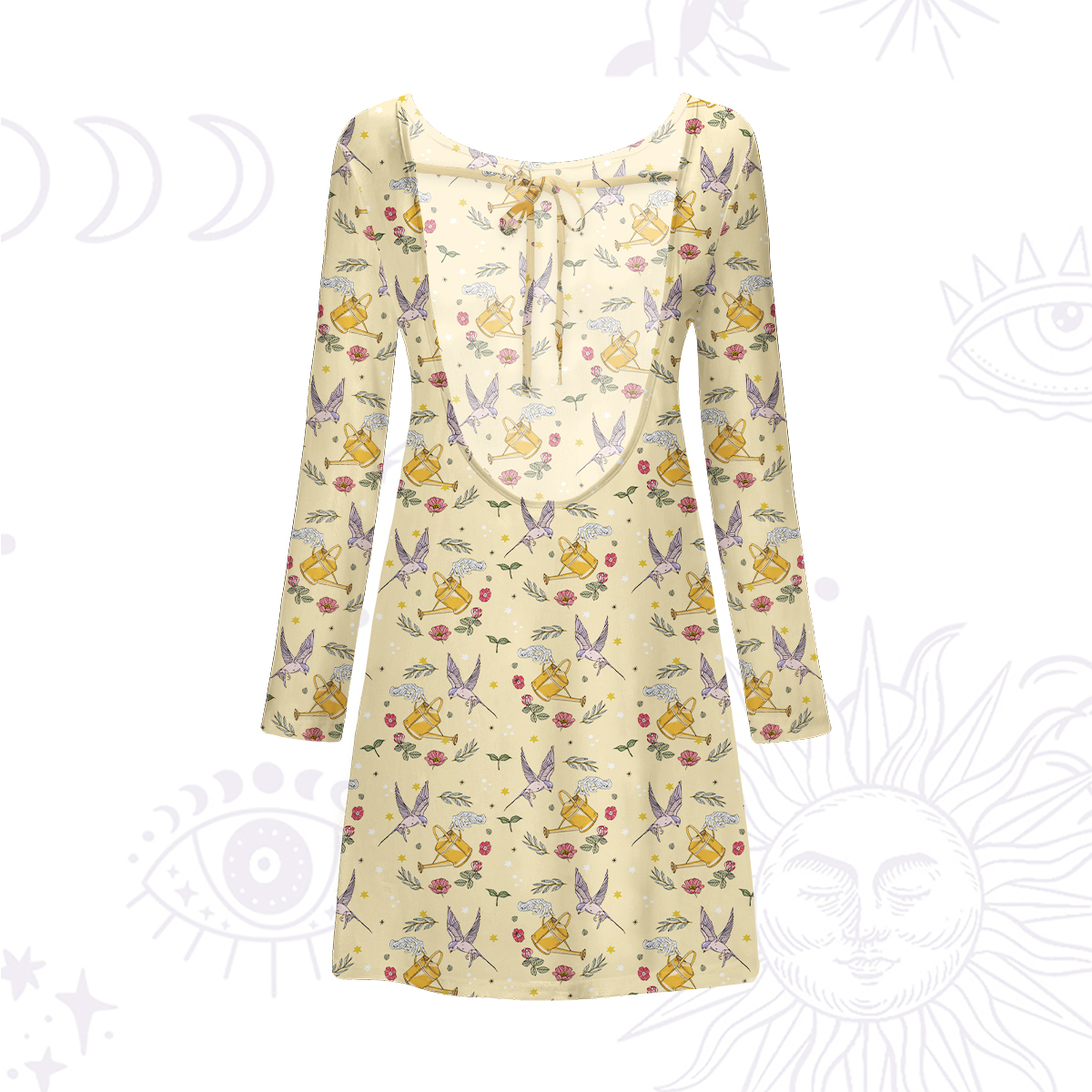 Purplehecate Magical Garden Beachwear Cover-Up Dress