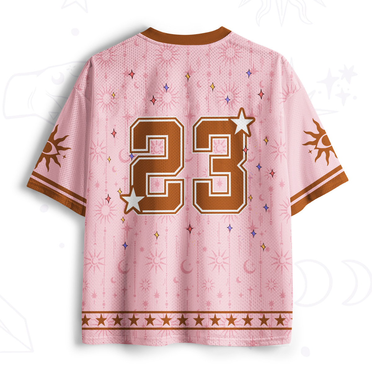Purplehecate Cats and Moons A Divination Night Mesh Jersey