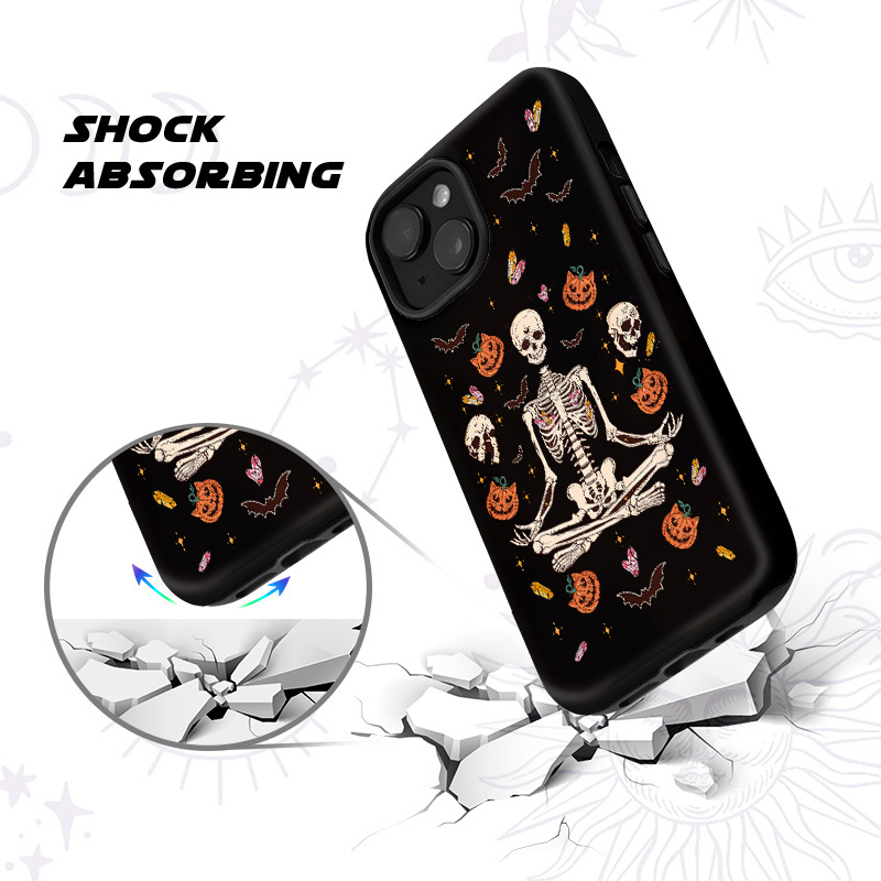 Purplehecate Funny Skeleton Halloween Phone Case