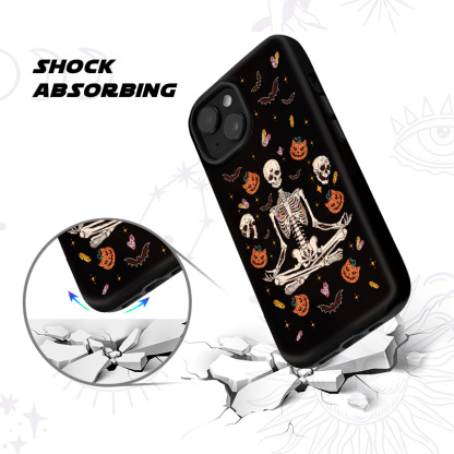 Purplehecate Funny Skeleton Halloween Phone Case