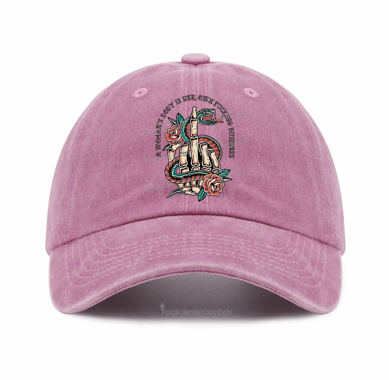 Purplehecate A Women’s Body Is Her Baseball Cap