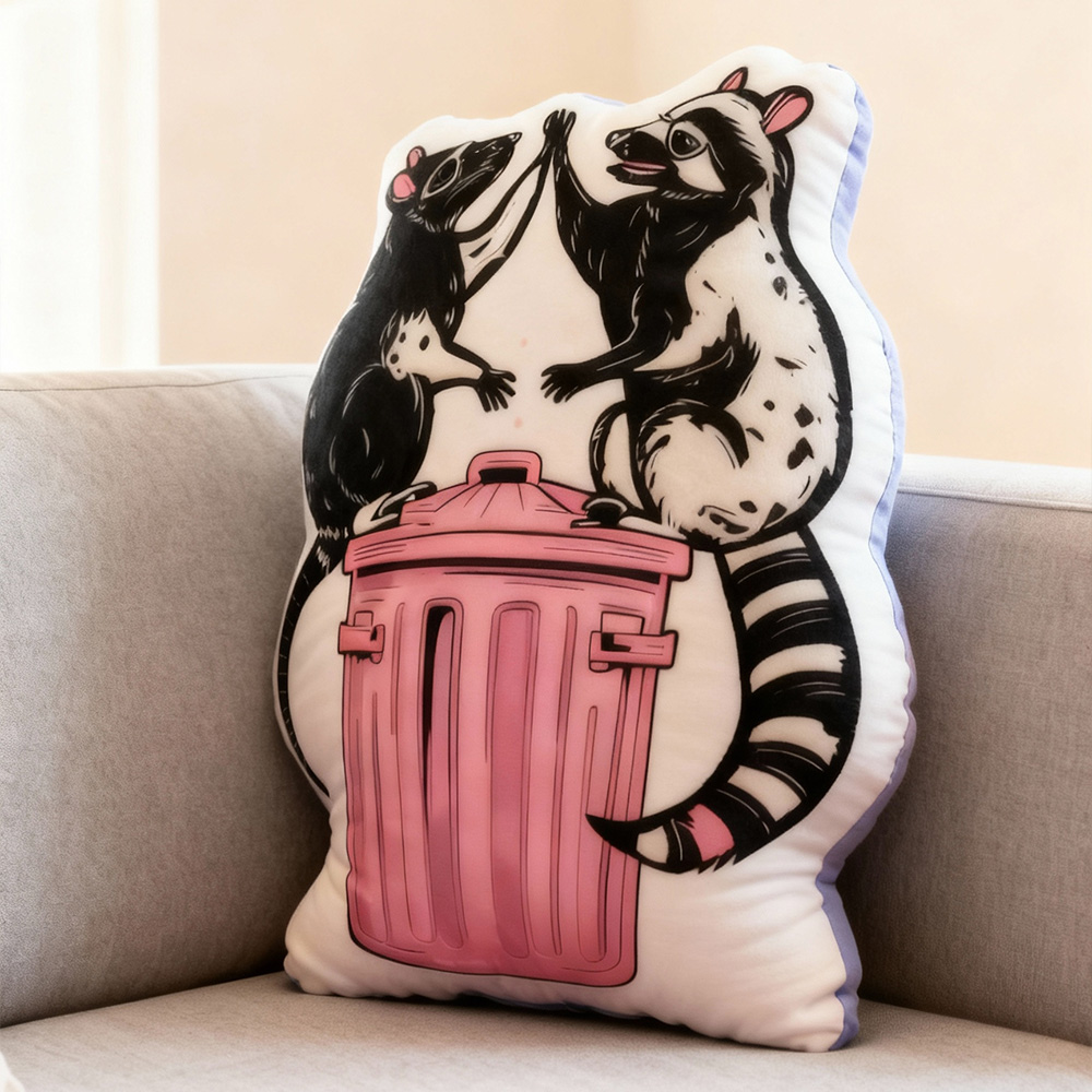 Purplehecate The Team Trash Opossum Tarot Pillow