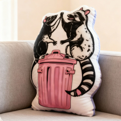 Purplehecate The Team Trash Opossum Tarot Pillow